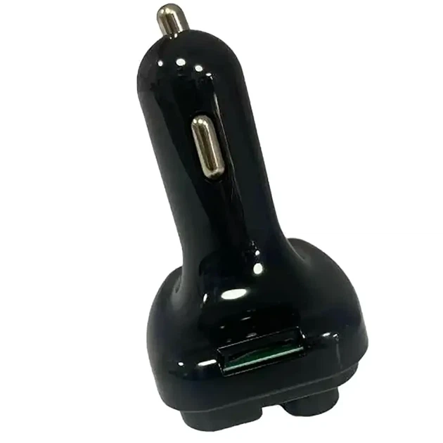 FM трансмиттер PERVOI CTC-732 с зарядкой 2xUSB Type-C Bluetooth поддержка MP3 RGB подсветка для автомобиля - изображение 8