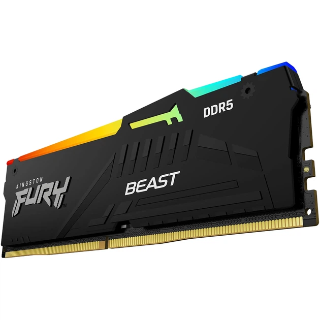Модуль пам'яті Kingston 128GB 5600MT/s DDR5 CL36 DIMM (Kit of 2) FURY Beast RGB (1860070) - Фото 5 Модуль пам'яті Kingston 128GB 5600MT/s DDR5 CL36 DIMM (Kit of 2) FURY Beast RGB (1860070) - изображение 5