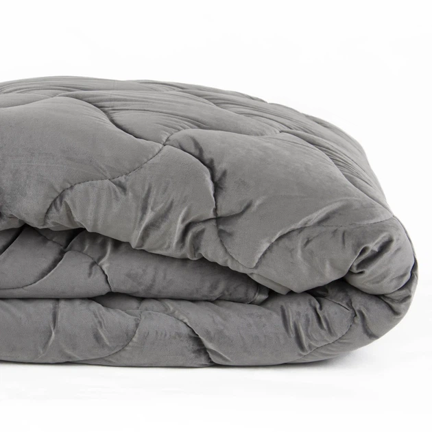 Одеяло ТЕП «VELOUR» Темно – серая, 180x210 - изображение 8