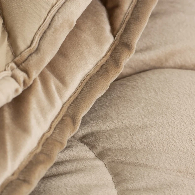 Одеяло ТЕП «VELOUR» Золотой беж, 180x210 - изображение 7