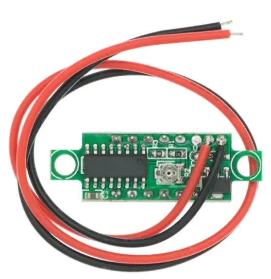 Цифровой вольтметр mini 0-40 В Желтый - изображение 3