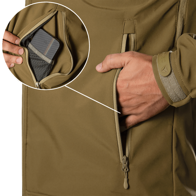 Куртка Stalker SoftShell Койот (7346), XXXXL - изображение 11