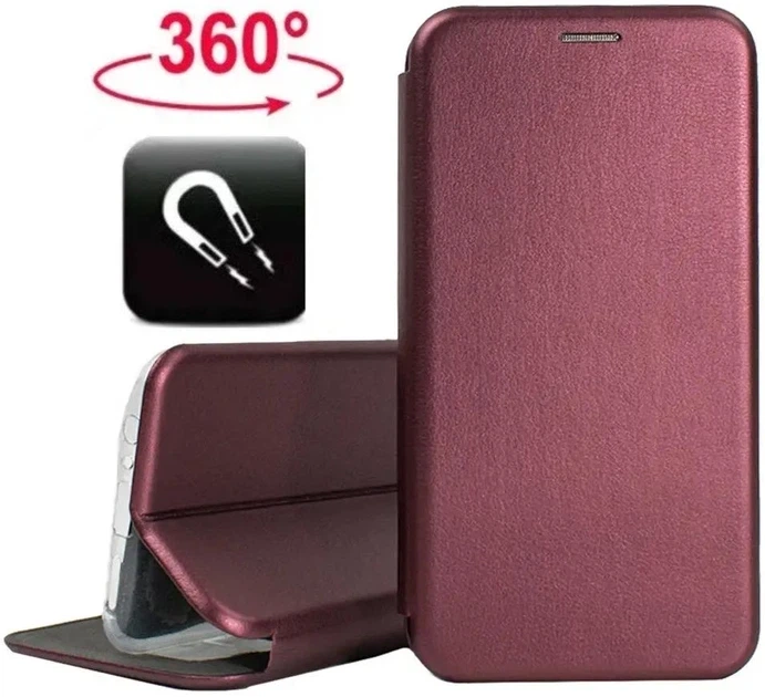 Чохол-книга TPU протиударний для iPhone 11 Marsala - Фото 2 Чохол-книга TPU протиударний для iPhone 11 Marsala - зображення 2