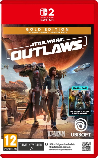 Игра Star Wars Outlaws Gold Edition Nintendo Switch 2 (русские субтитры) - Фото 1 Игра Star Wars Outlaws Gold Edition Nintendo Switch 2 (русские субтитры) - изображение 1