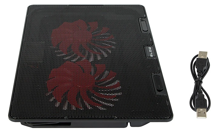 Podstawka chłodząca pod laptopa Blow 2 Fan Samba Red (5900804144113) - obraz 4