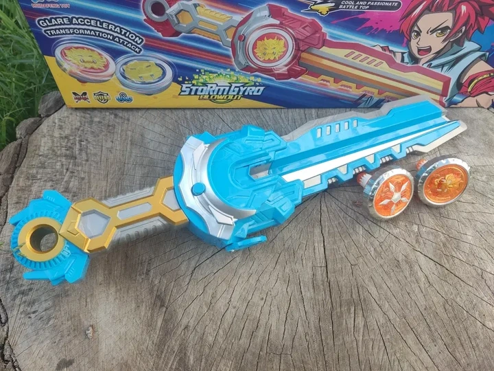 Игра-запускалка Beyblade Бейблейд 2 блейда меч 40 см - изображение 2