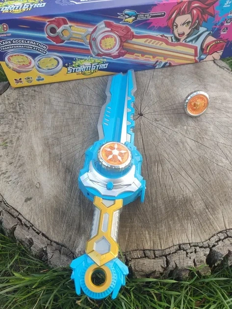 Игра-запускалка Beyblade Бейблейд 2 блейда меч 40 см - изображение 3