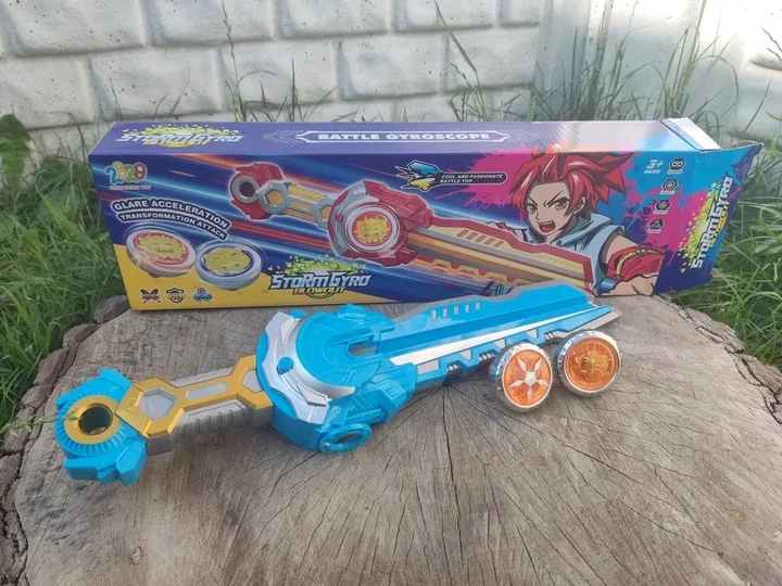 Игра-запускалка Beyblade Бейблейд 2 блейда меч 40 см - изображение 4