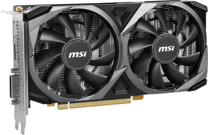 Видеокарта GeForce RTX 3050 8GB MSI VENTUS 2X XS (RTX 3050 VENTUS 2X XS 8G) - Фото 2 Видеокарта GeForce RTX 3050 8GB MSI VENTUS 2X XS (RTX 3050 VENTUS 2X XS 8G) - изображение 2