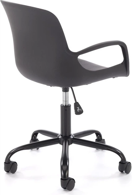 Fotel dziecięcy do biurka Halmar FROST Czarny (5905248135819) - obraz 5