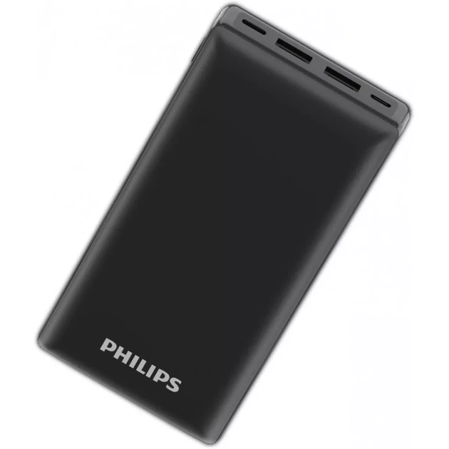 Power Bank Philips Original 20000 mAh (74Wh) | Швидка зарядка PD 20W+QC 18W | USB-C Power Delivery, PPS. Зовнішній акумулятор для смартфонів, планшетів та гаджетів - Фото 2 Power Bank Philips Original 20000 mAh (74Wh) | Швидка зарядка PD 20W+QC 18W | USB-C Power Delivery, PPS. Зовнішній акумулятор для смартфонів, планшетів та гаджетів - зображення 2