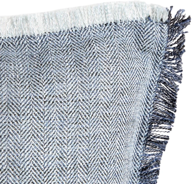 Poszewka Homla Tanne ze wzorem w jodełkę szara 45x45 cm (5906496749513) - obraz 2