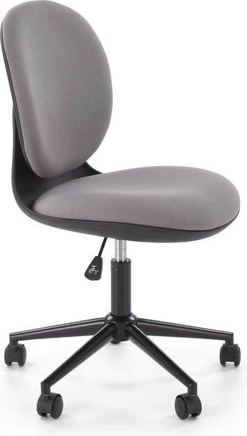 Fotel dziecięcy do biurka Halmar ORION Czarno-popielaty (5905248135796) - obraz 4