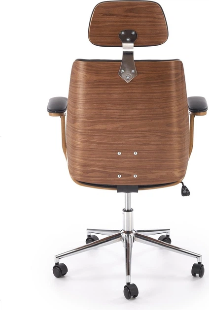 Fotel biurowy Halmar TIMBER Orzechowy-czarny (5905248135437) - obraz 7