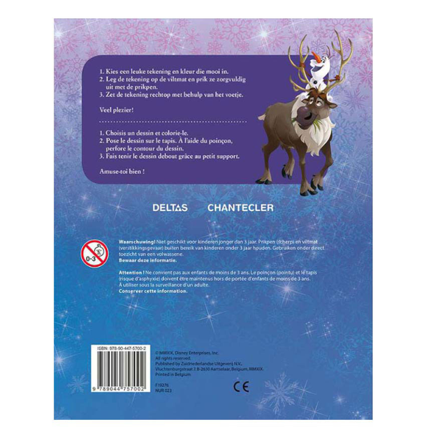 Kreatywny blok z pinezkami Deltas Disney Frozen (9789044757002) - obraz 2