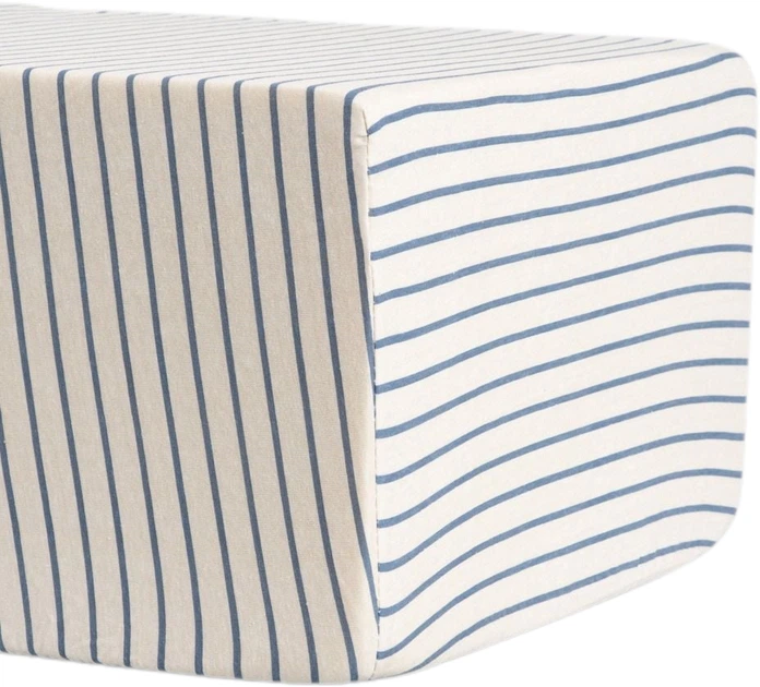 Prześcieradło Homla Rander w beżowo niebieskie paski 90x200 cm (5906496740848) - obraz 2