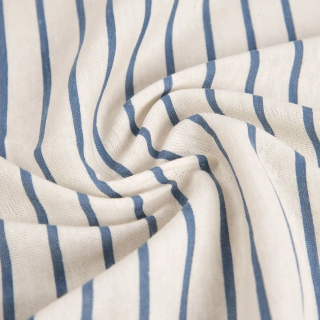 Prześcieradło Homla Rander w beżowo niebieskie paski 90x200 cm (5906496740848) - obraz 5