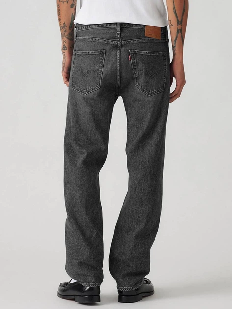 Jeansy regular fit męskie Levi's 00501-3371 33-34 Czarne - obraz 2