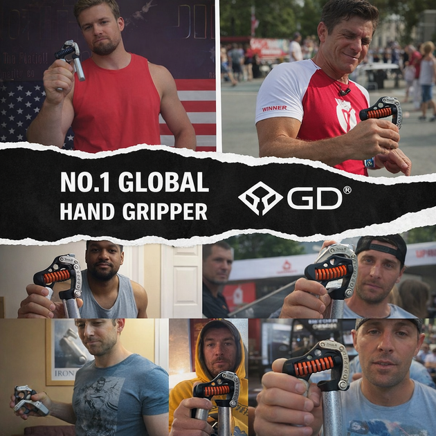 GD IRON GRIP – регулируемый кистевой эспандер 25–80 кг, тренажер для силы хвата и тренировки кистей и предплечий - Фото 7 GD IRON GRIP – регулируемый кистевой эспандер 25–80 кг, тренажер для силы хвата и тренировки кистей и предплечий - изображение 7