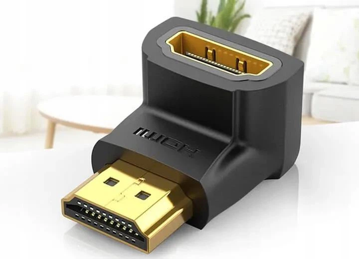 Перехідник Vention HDMI Male to HDMI Female 90° Black (AIOB0-2) 2 штуки - Фото 4 Перехідник Vention HDMI Male to HDMI Female 90° Black (AIOB0-2) 2 штуки - зображення 4