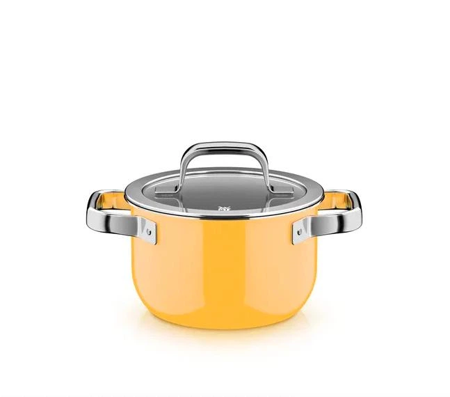 Набор кастрюль WMF Fusiontec Mineral Pro Mango Yellow 4 предмета 3201114070 - изображение 3