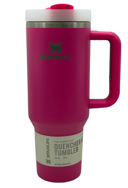 Термос термочашка Stanley Quencher H2.0 Tumbler з нержавіючої сталі Pink 1,18 л KT7001917 - Фото 2 Термос термочашка Stanley Quencher H2.0 Tumbler з нержавіючої сталі Pink 1,18 л KT7001917 - зображення 2