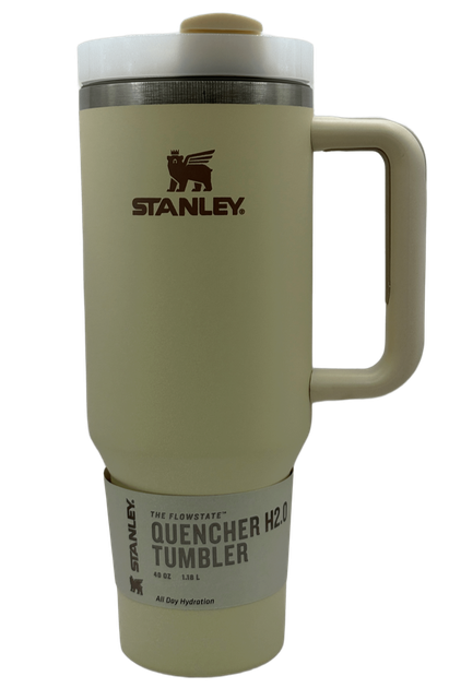 Термос термочашка Stanley Quencher H2.0 Tumbler з нержавіючої сталі Beige 1,18 л KT7001955 - зображення 2