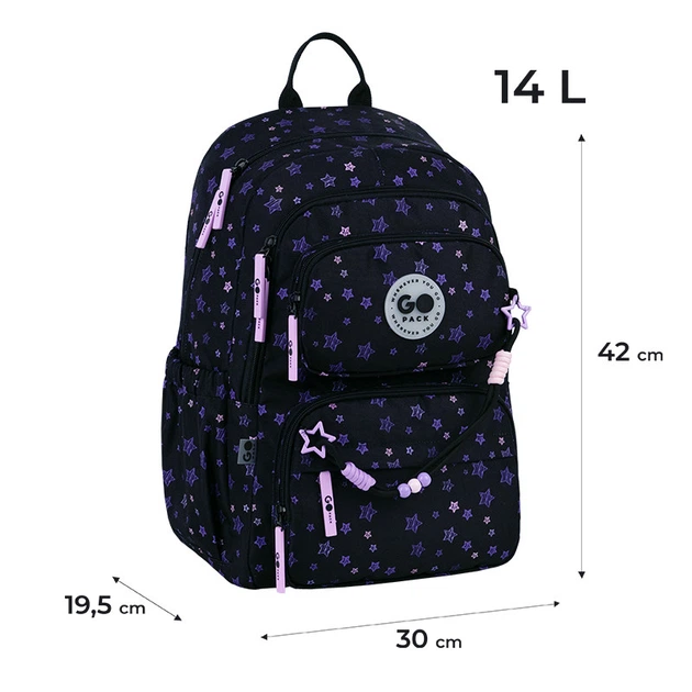Рюкзак GoPack Education GO26-120M-1 Stars + олівці Kite 18кол. - зображення 3