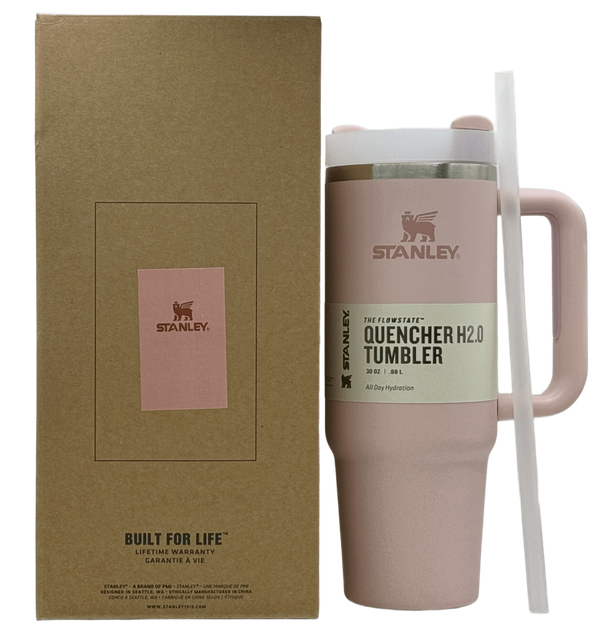 Термос термочашка Stanley Quencher H2.0 Tumbler Pink 0,88 л з нержавіючої сталі KT7002021 - Фото 1 Термос термочашка Stanley Quencher H2.0 Tumbler Pink 0,88 л з нержавіючої сталі KT7002021 - зображення 1
