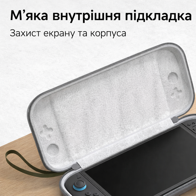 Hagibis чехол для Nintendo Switch 2 с 10 картриджами, жесткая оболочка EVA, защита от ударов, портативный Серый - Фото 7 Hagibis чехол для Nintendo Switch 2 с 10 картриджами, жесткая оболочка EVA, защита от ударов, портативный Серый - изображение 7