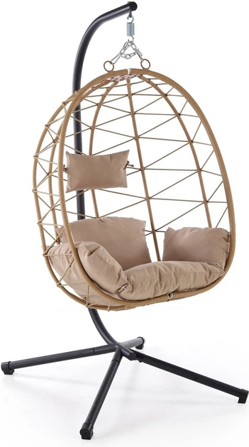 Підвісне садове крісло Halmar SNAKE Бежеве (5905248134713) - зображення 2