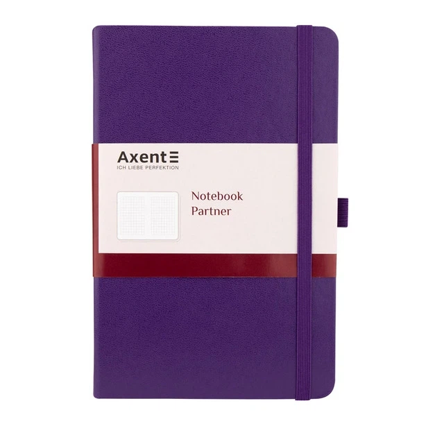 Тетрадь офісна Axent Partner 125х195 96 арк. клітинка тверда палітурка фіолетовий (8201-11-A) - Фото 1 Тетрадь офісна Axent Partner 125х195 96 арк. клітинка тверда палітурка фіолетовий (8201-11-A) - зображення 1