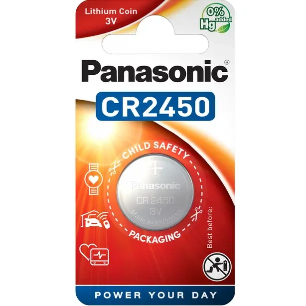 Батарейка Panasonic CR2450 (11424) - Фото 1 Батарейка Panasonic CR2450 (11424) - зображення 1