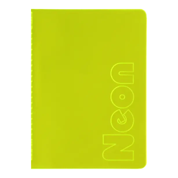 Тетрадь офісна Buromax NEON А5 80 арк. клітинка тверда палітурка жовта (BM.24822180-08) - Фото 1 Тетрадь офісна Buromax NEON А5 80 арк. клітинка тверда палітурка жовта (BM.24822180-08) - зображення 1