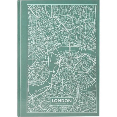 Зошит офісний Axent Maps London А4 96 арк. клітинка тверда палітурка бірюзова (8422-516-A) - Фото 1 Зошит офісний Axent Maps London А4 96 арк. клітинка тверда палітурка бірюзова (8422-516-A) - зображення 1