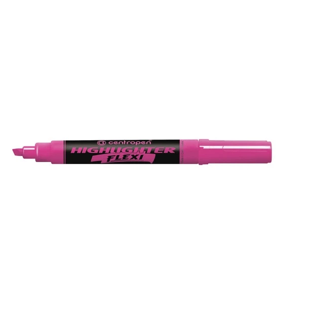 Маркер текстовий Centropen Fax 8542 FLEXI рожевий 1-5 мм клиноподібний (8542/09) - Фото 1 Маркер текстовий Centropen Fax 8542 FLEXI рожевий 1-5 мм клиноподібний (8542/09) - зображення 1