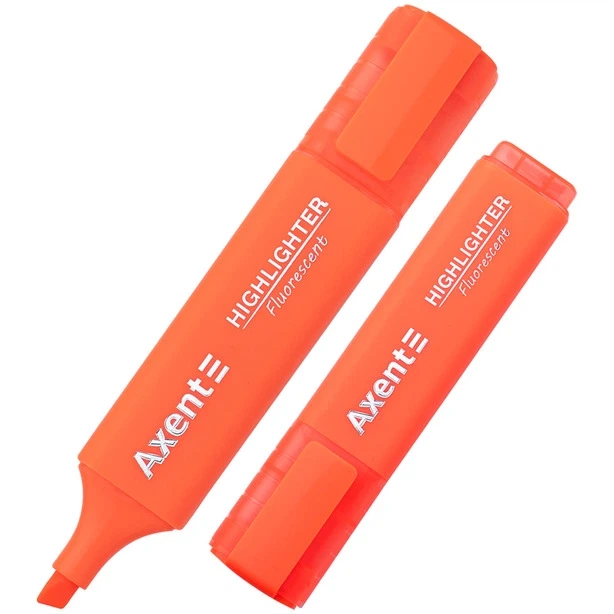 Маркер текстовий Axent Highlighter помаранчевий 1-5 мм клиноподібний (2537-12-A) - Фото 1 Маркер текстовий Axent Highlighter помаранчевий 1-5 мм клиноподібний (2537-12-A) - изображение 1