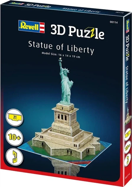 Пазл 3D Revell Statue of Liberty 31 деталь (4009803895383) - зображення 5