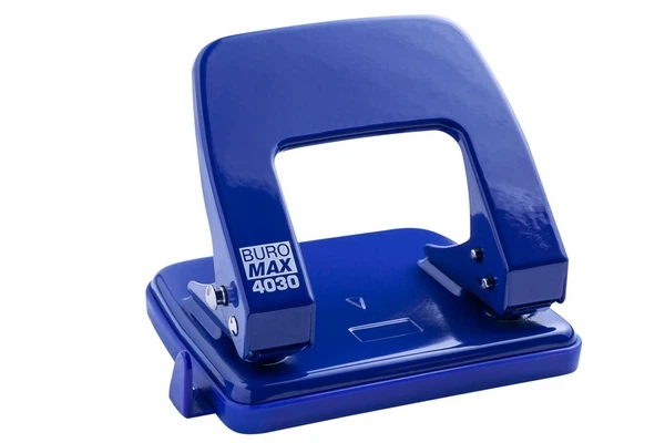 Діркопробивач Buromax металевий 8 см 25арк синій (BM.4030-02) - Фото 1 Діркопробивач Buromax металевий 8 см 25арк синій (BM.4030-02) - изображение 1