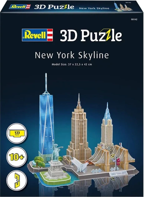 Пазл 3D Revell New York Skyline 123 деталі (4009803001425) - зображення 4