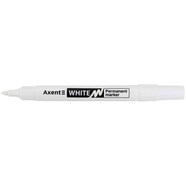 Маркер Permanent White 2 мм круглий білий Axent (2545-A ) - зображення 3