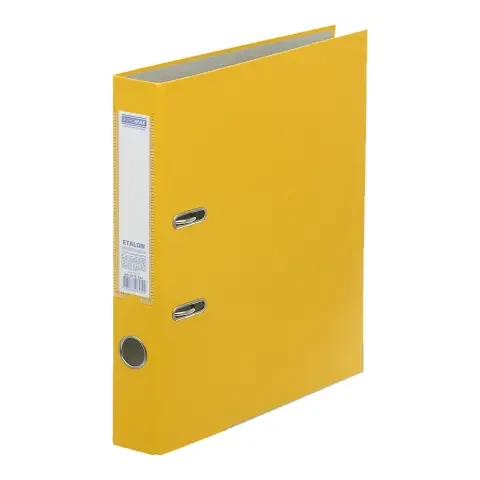 Папка-реєстратор Buromax Etalon жовтий A4 5 мм одностороння PP (BM.3016-08c) - Фото 1 Папка-реєстратор Buromax Etalon жовтий A4 5 мм одностороння PP (BM.3016-08c) - зображення 1