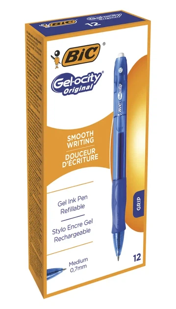 Ручка гелева BIC Ручка кулькова BIC Джелосіті Оріджинал синій 0,32мм (bc829158) - зображення 2