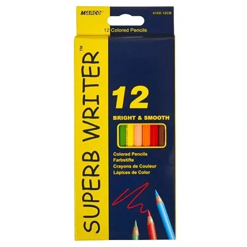 Олівці кольорові MARCO Super Writer 12 кольори (4100-12) - Фото 1 Олівці кольорові MARCO Super Writer 12 кольори (4100-12) - изображение 1