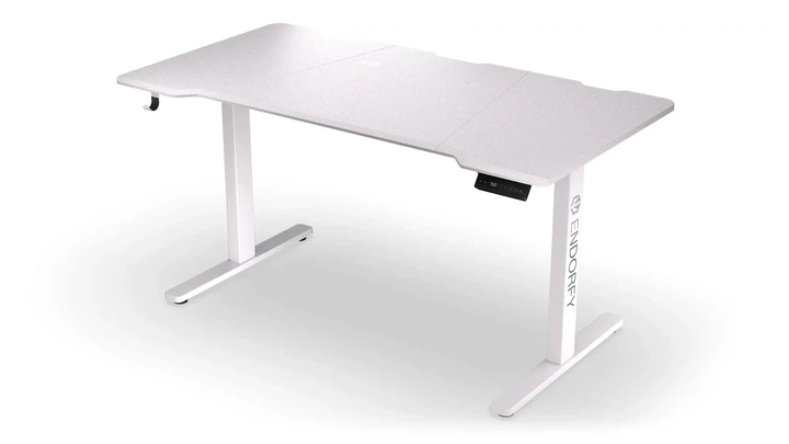 Геймерський ігровий стіл Endorfy Atlas L Electric Onyx White - изображение 4