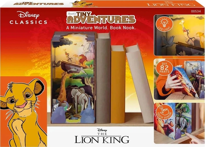 Пазл Revell Tiny Adventures - Disney "Lion King" (Book Nook) 82 деталі (4009803005348) - зображення 5