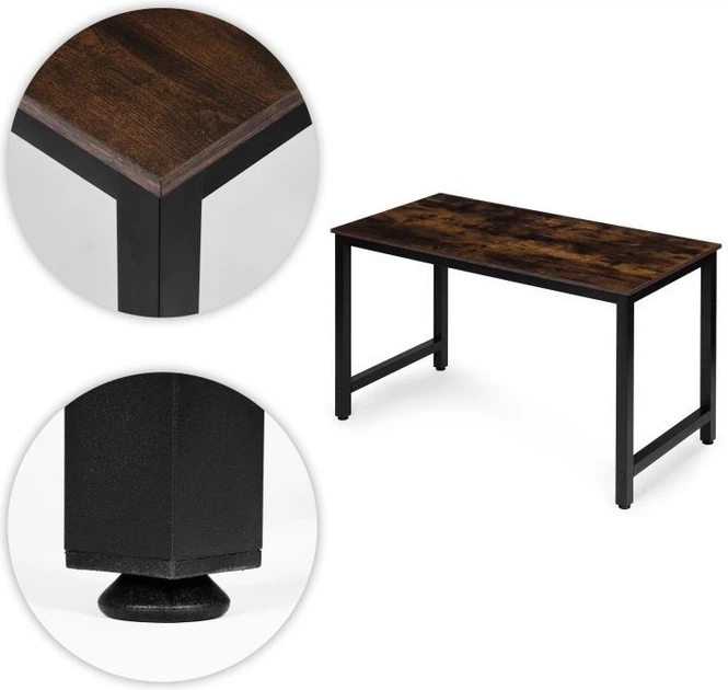 Biurko komputerowe ModernHome by Multistore szkolne 120 x 60 cm TH-RD-7-16 Postarzany orzech (5905817011186) - obraz 5