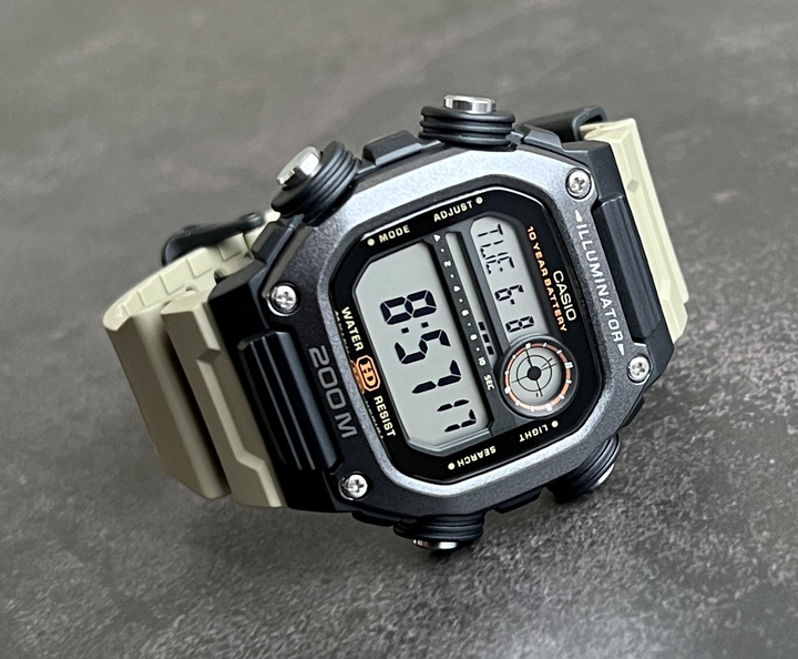 Электронные наручные часы Casio DW-291HX-5A, цифровые с подсветкой, полимерный ремешок - изображение 2