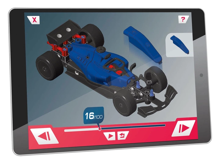 Конструктор 2 в 1 Clementoni Science Games механічний гоночний автомобіль або картинг понад 100 елементів (8005125561933) - зображення 5