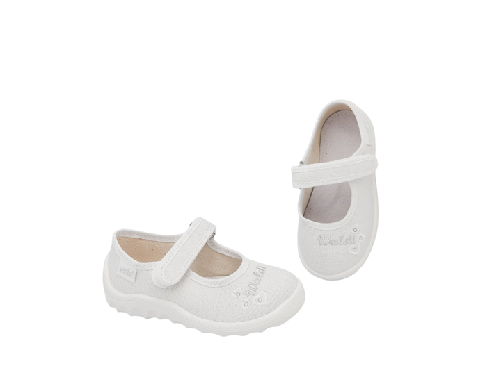 Тапочки на липучках для девочек Waldi 270-603/26 Белый 26 - изображение 2